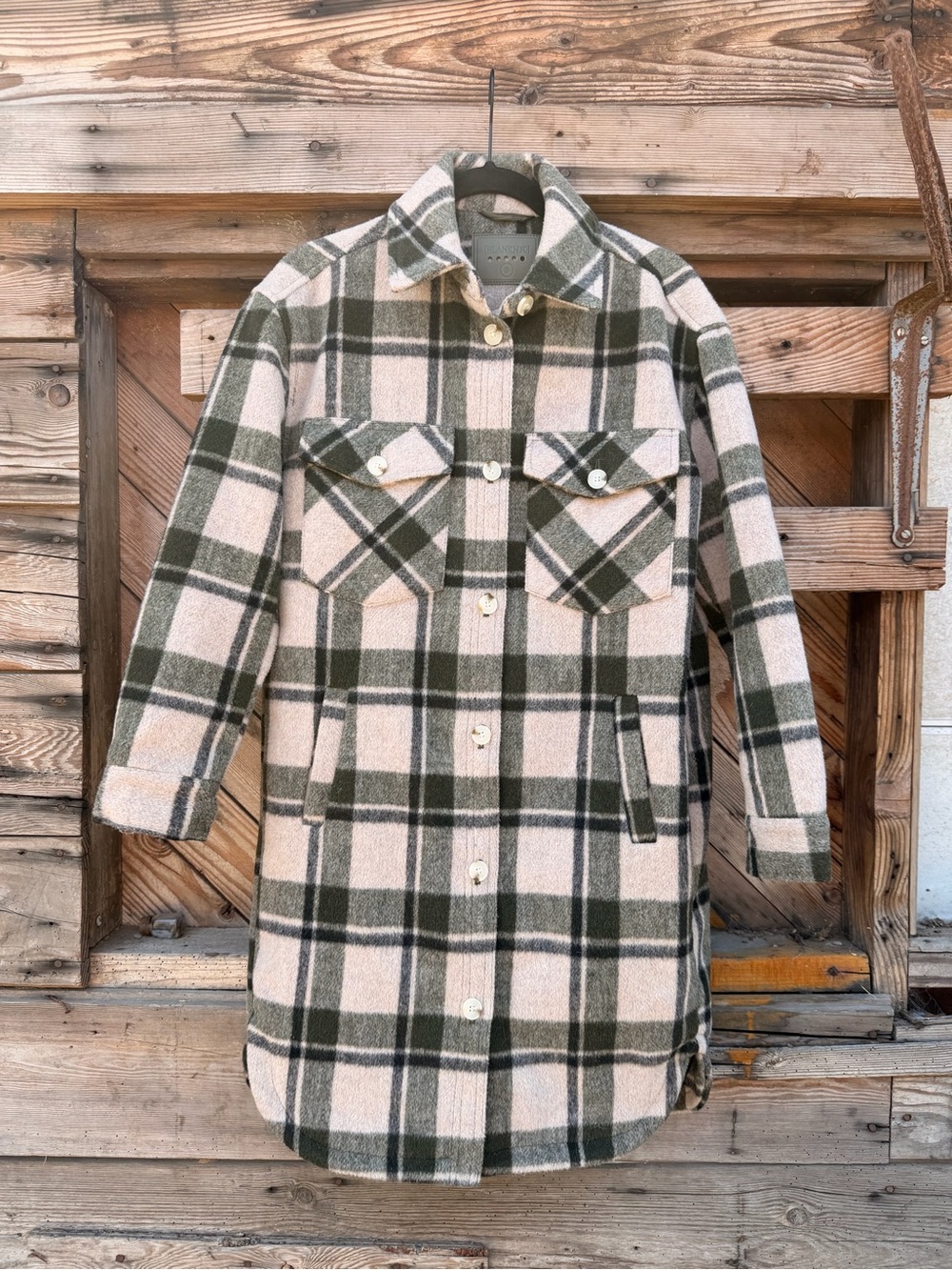 NWOT Blank NYC Lined Plaid Utility Shacket